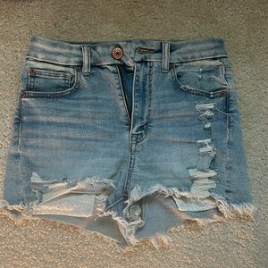 American Eagle high waisted denim/jean shorts size 2